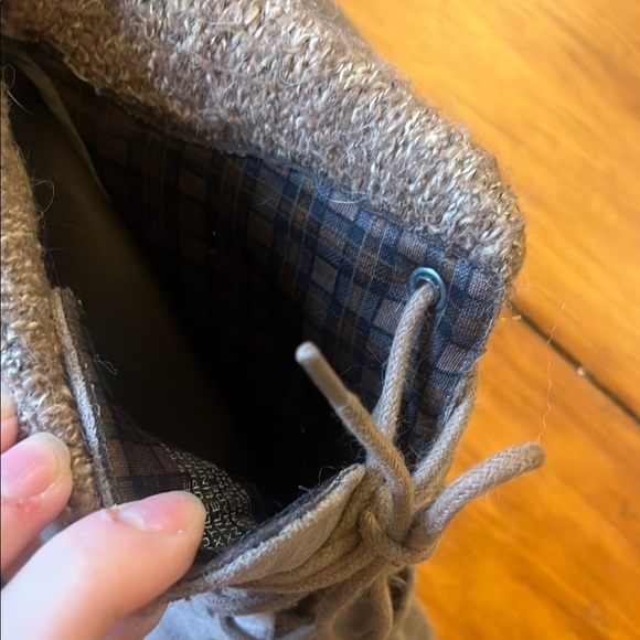 Madden Girl Lace Up Suede Wedge Boots - Brown - Picture 5 of 5